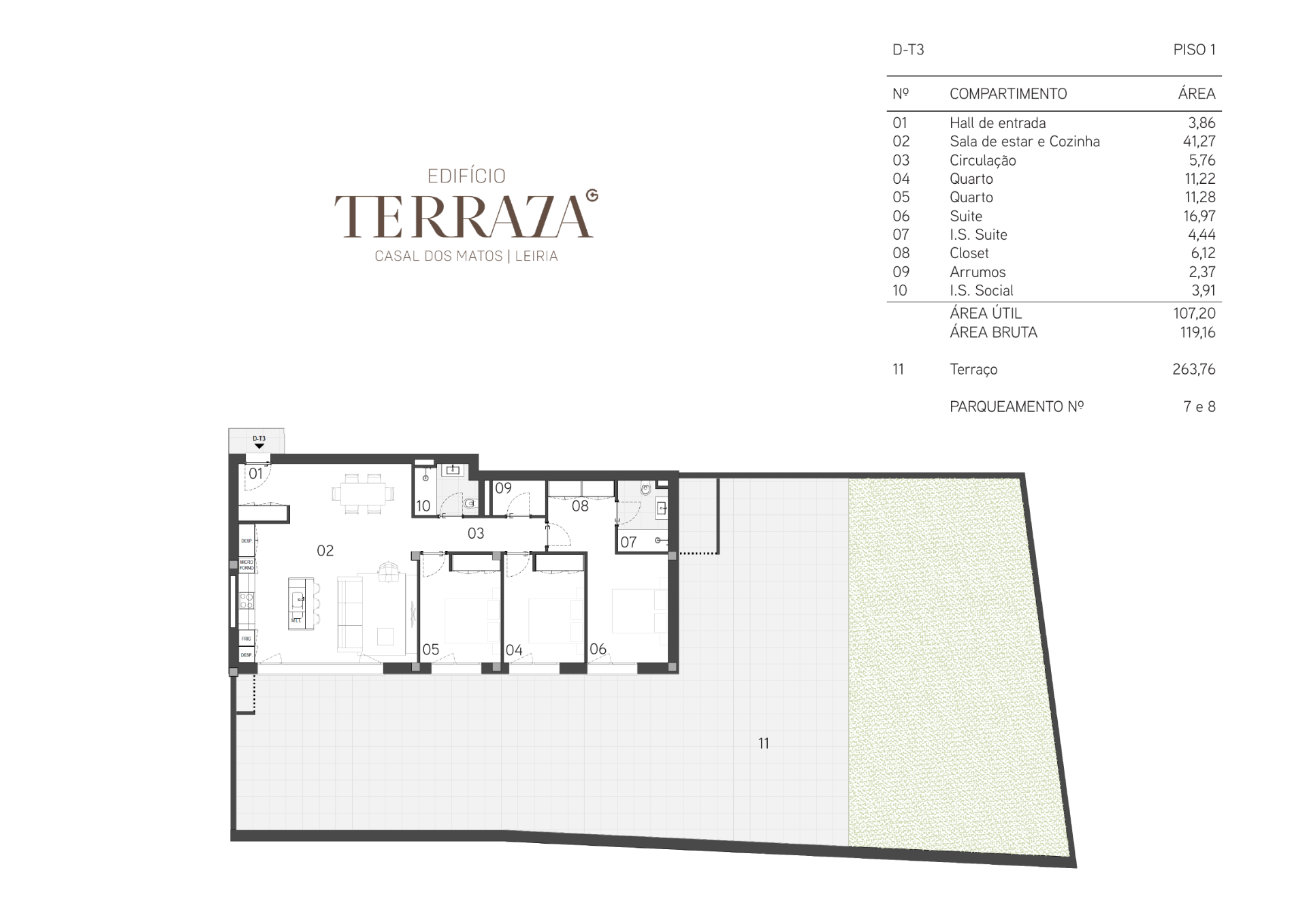 Planta — T3 — Fração D