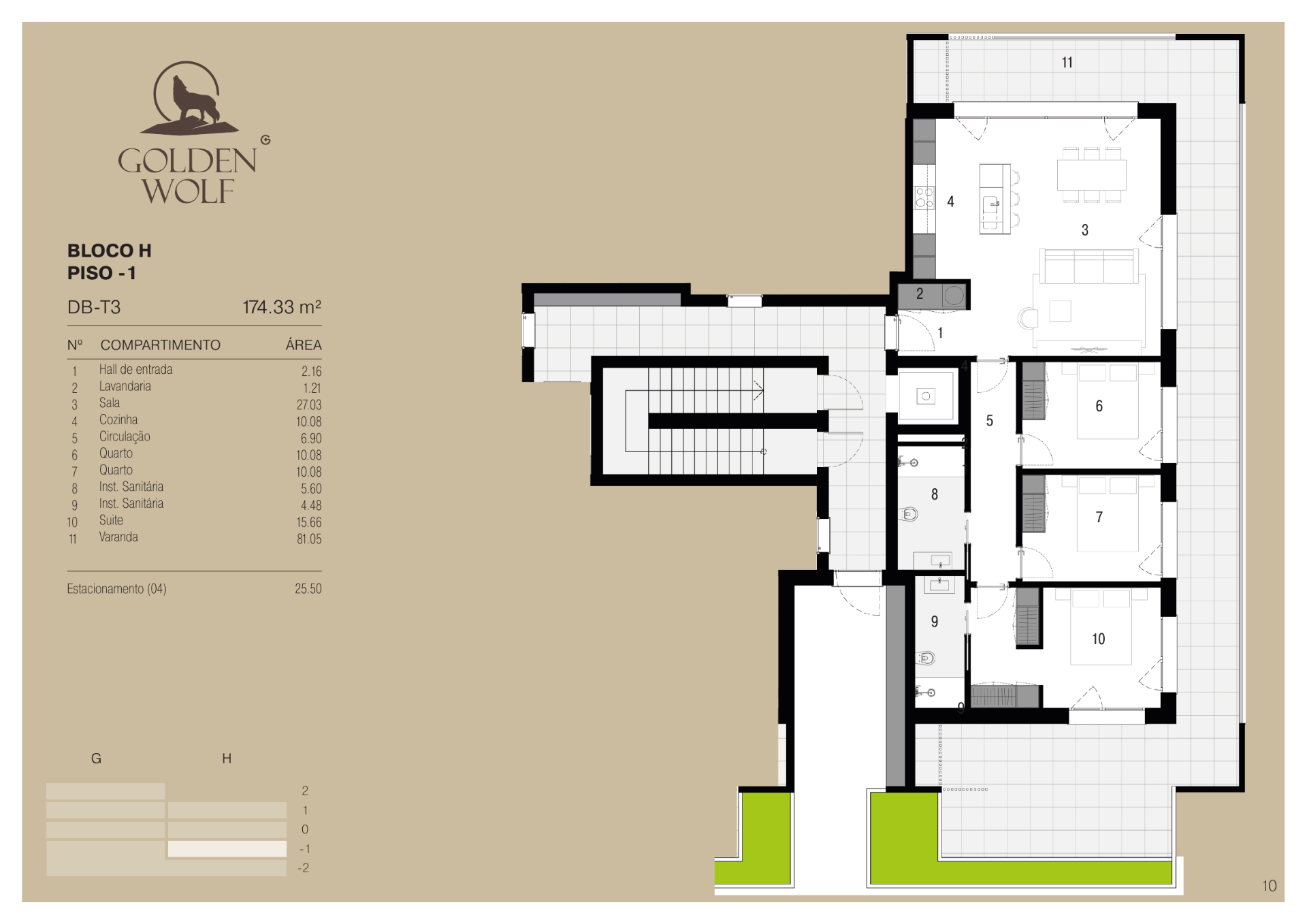 Planta — T3 — Fração DB