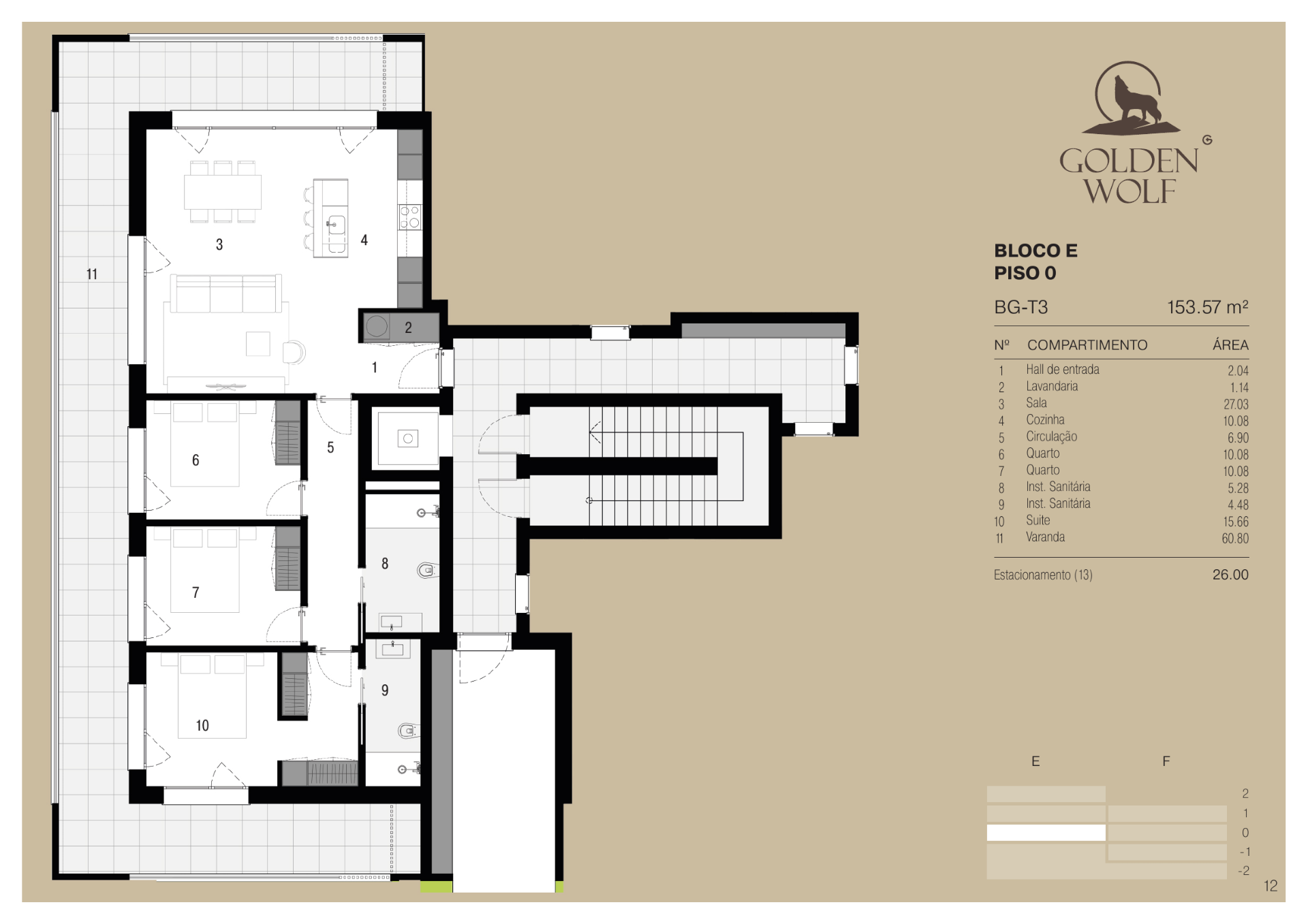 Planta — T3 — Fração BG