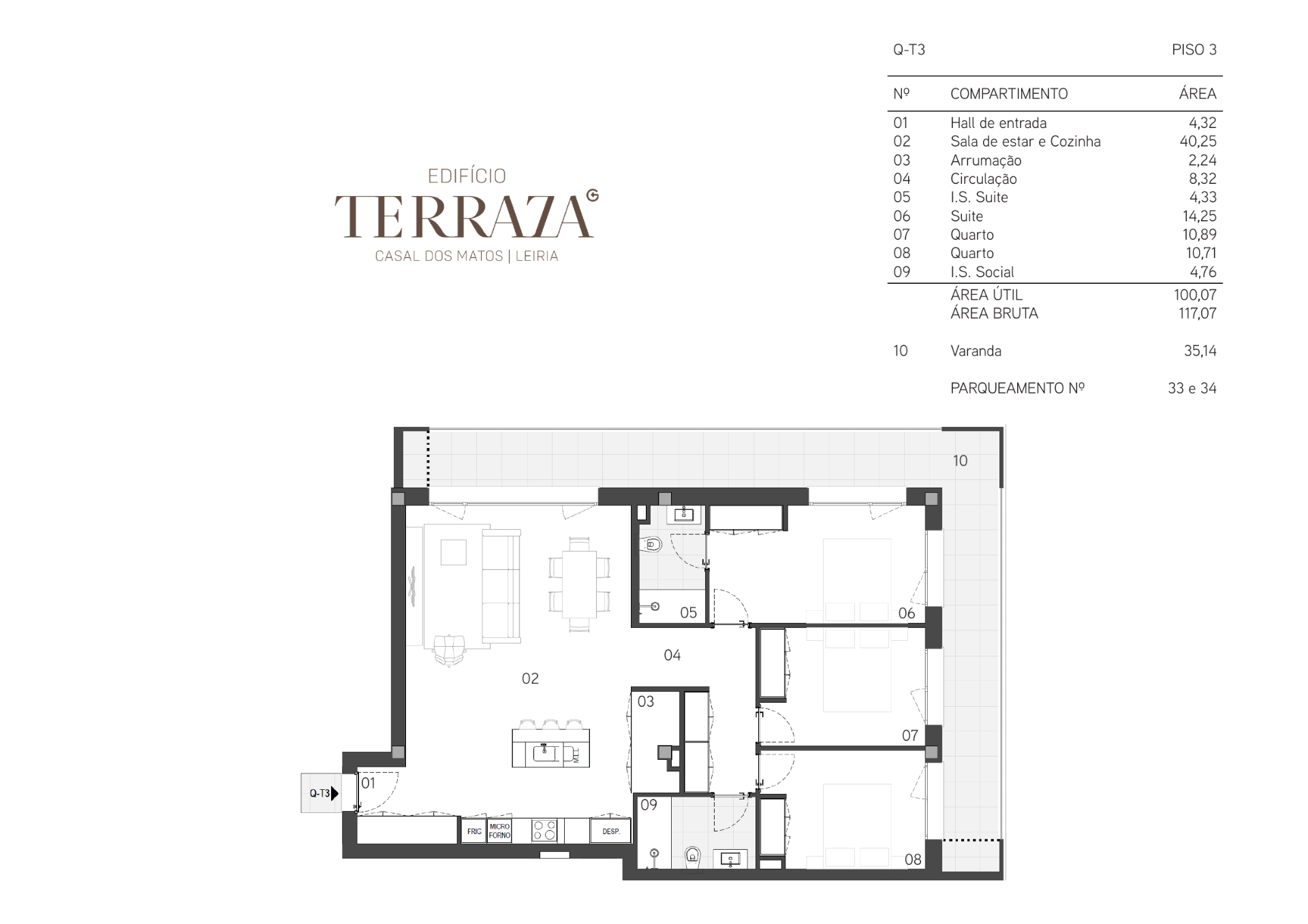 Planta — T3 — Fração Q