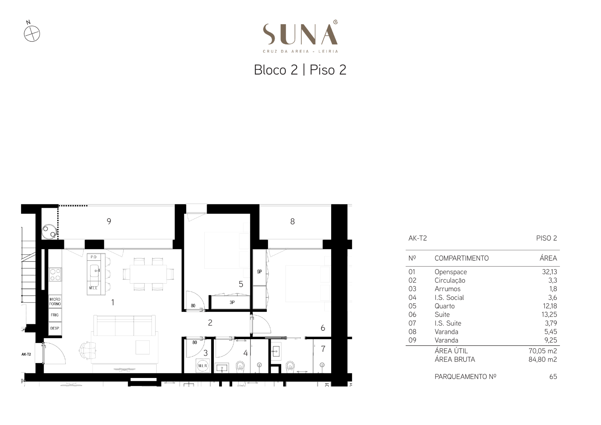 Planta — T2 — Fração AK