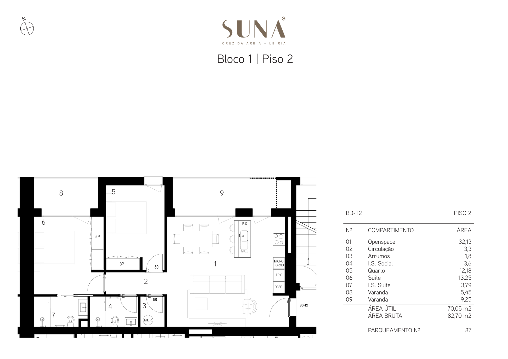 Planta — T2 — Fração BD
