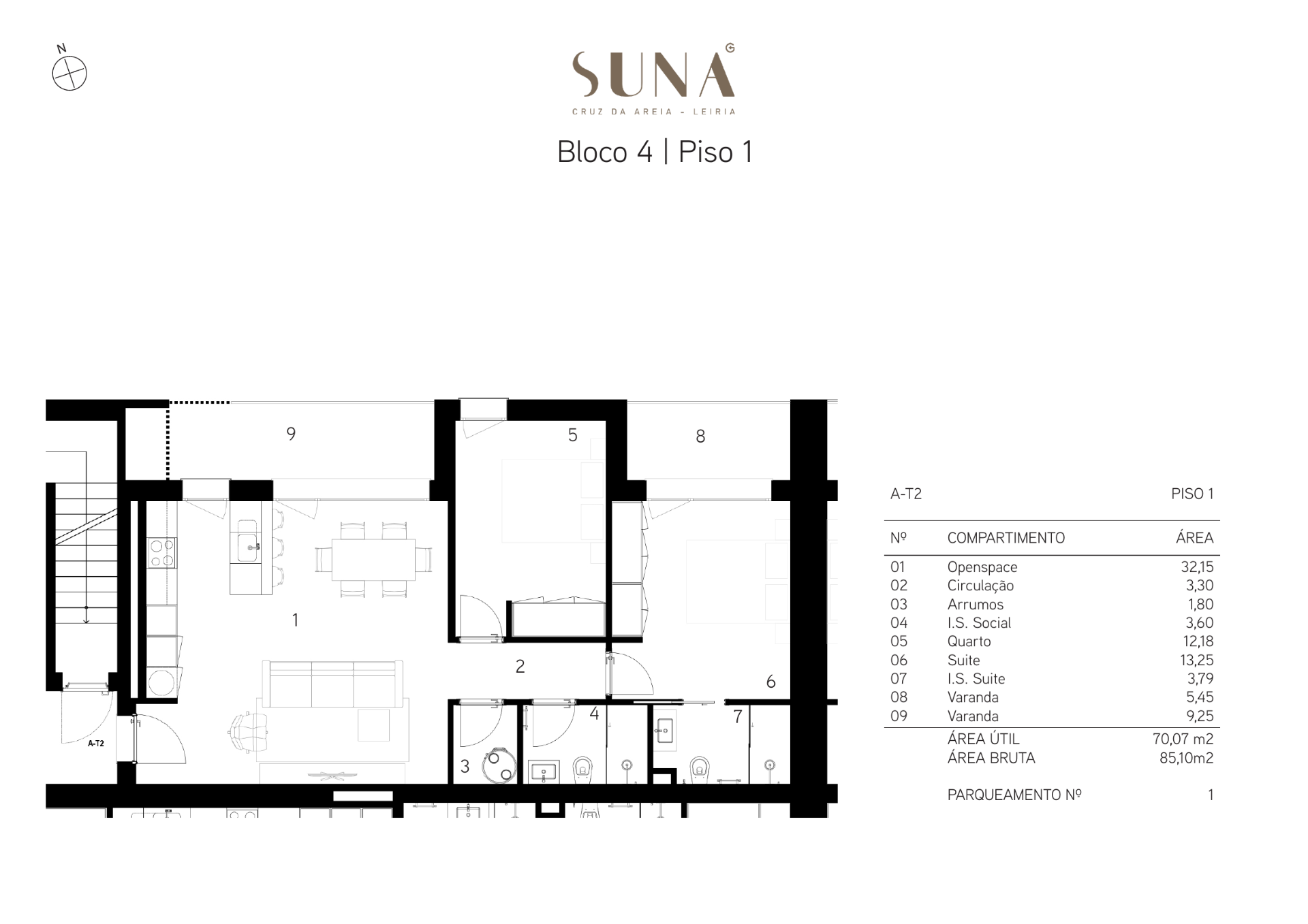 Planta — T2 — Fração A
